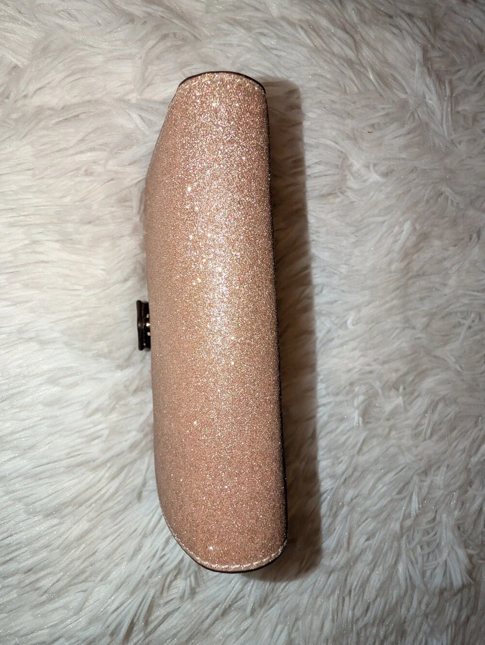 Kate Spade Medium Bifold Glitter Wallet Rose Gold VGC